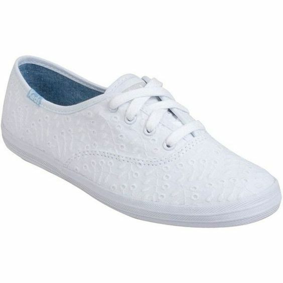 keds champion eyelet white